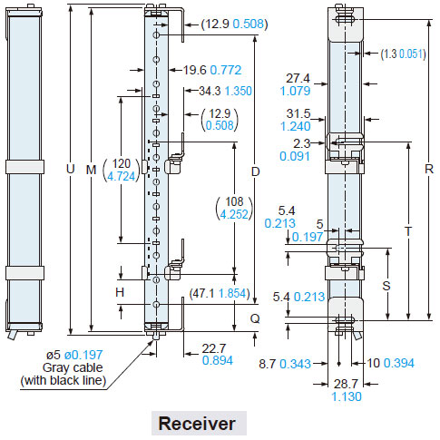 The figure depicts space-saving mounting side utility mounting bracket MS-SF4BC-3 (optional) and the intermediate supporting bracket for utility mounting bracket MS-SF4BC-4 (optional).