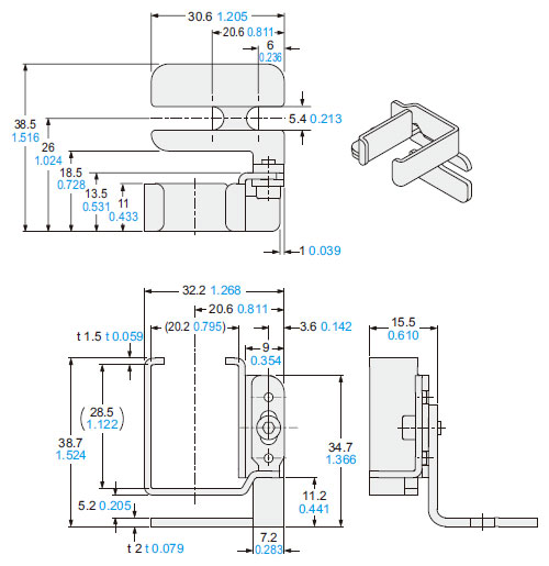 MS-SF4BC-4 For rear mounting