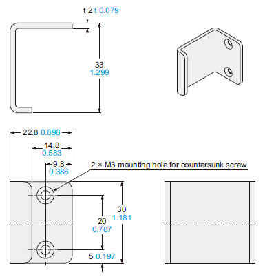 MS-SF4BC-5 For rear mounting