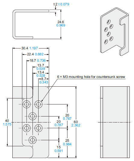 MS-SF4BC-5 For side mounting