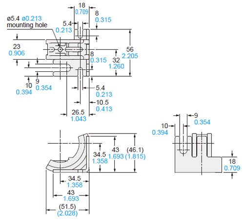 MS-SF4BG-2 Rear mounting