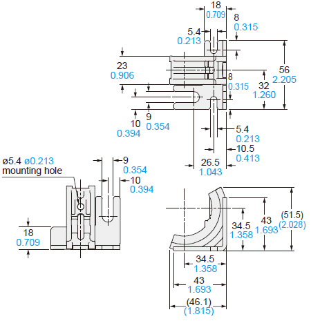 MS-SF4BG-2 Side mounting