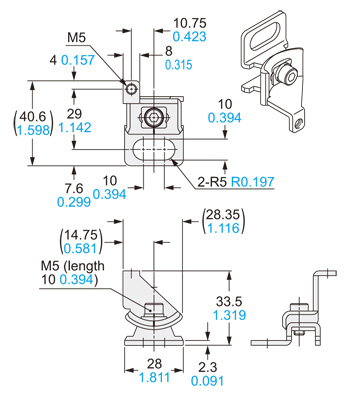 MS-SFB-8-T MS-SFB-1-T2 (Side mounting)