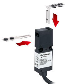 Features three built-in contacts yet is among world's smallest designs. Choose from two actuator entry slot orientations.