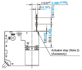 When using straight actuator (SG-K11)