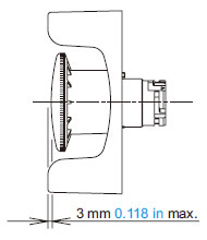 Height of SEMI emergency off (EMO) switch and SEMI guard ring