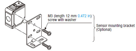 When mounting the sensor head, the tightening torque should be 0.5 N·m or less.