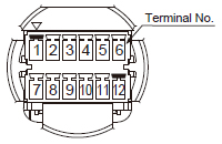 Terminal arrangement diagram